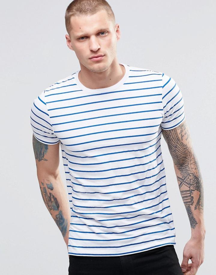 Asos Stripe T-shirt - White