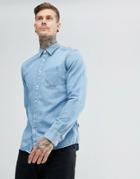 Wrangler Denim Light Indigo Shirt - Blue