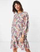 & Other Stories Floral Print Smock Dress In Multi