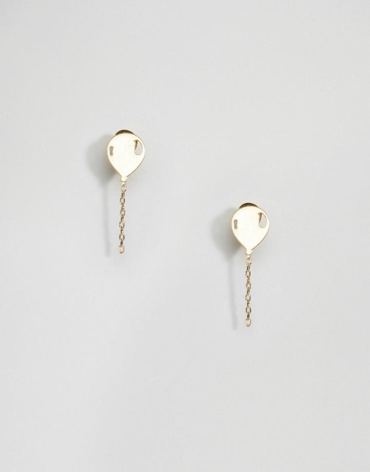 Limited Edition Brass Balloon Stud Earrings - Gold