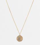 Asos Design Necklace With St Chris Pendant In 14k Gold Plate