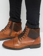 Aldo Choham Leather Laceup Boots - Tan
