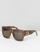 Gucci Chunky Square Frame Sunglasses - Brown