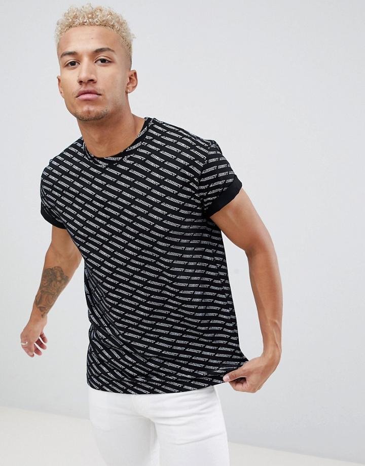 Night Addict All Over Print T-shirt - Black