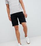 Noak Slim Denim Shorts In Slim Black - Black