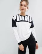 Puma Rebel Logo Crew Neck Sweatshirt - Black