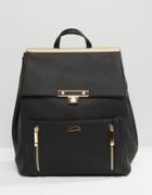 Faith Exclusive Zip Detail Premium Backpack - Black