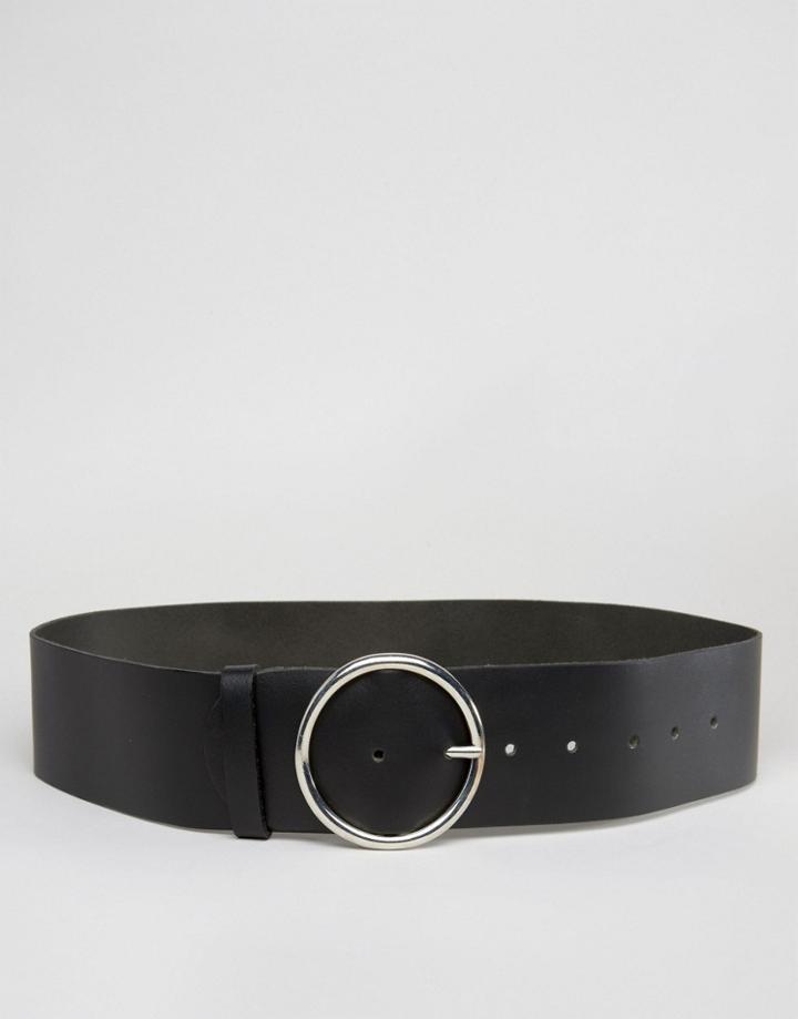 Weekday Waist Belt With Ring Buckle - Black