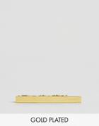 Asos Gold Plated Super Skinny Tie Bar - Gold