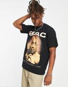 Pull & Bear Tupac Until The End T-shirt In Black