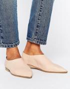 Selected Alea Pointy Leather Slipper - Cream