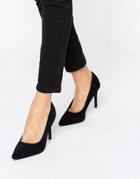 New Look Heeled Court Shoe - Black