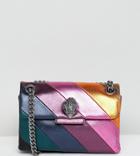 Kurt Geiger Mini Kensington Leather Rainbow Cross Body Bag - Multi
