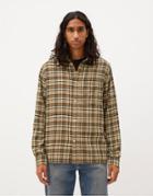 Weekday Wise Check Shirt In Brown
