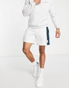 River Island Side Blocked Shorts In Gray Heather
