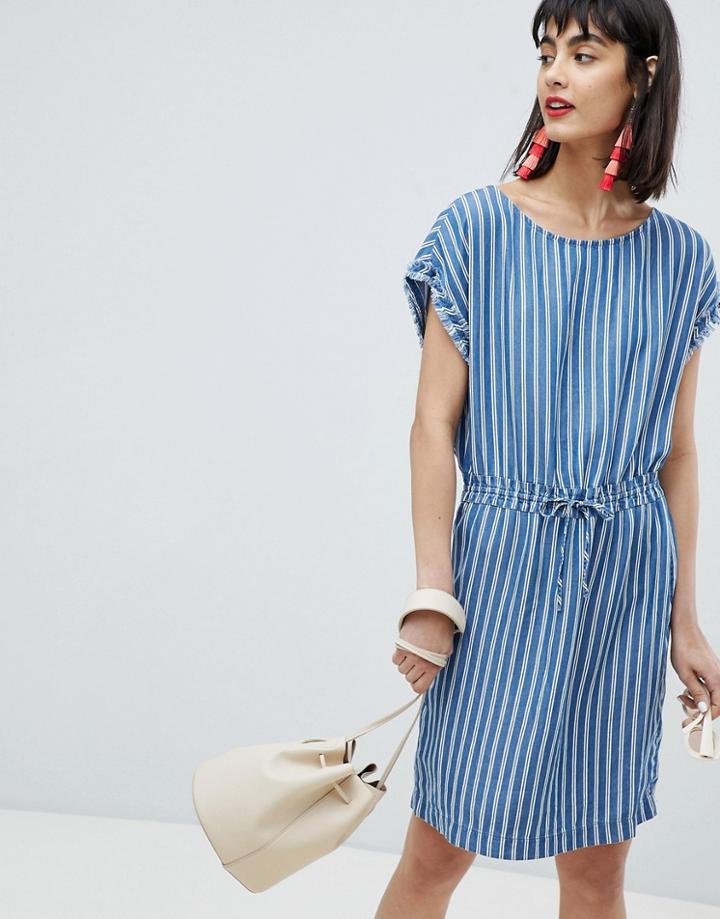 Esprit Stripe Denim Tunic Dress - Multi