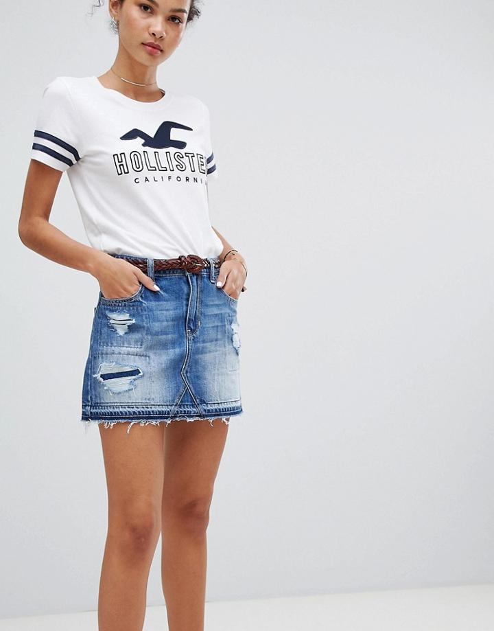 Hollister Denim Mini Skirt - Blue