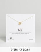 Dogeared Gold Plated Love Knot Reminder Necklace - Gold