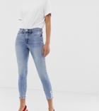 River Island Molly Mid Rise Jegging In Light Authentic - Blue