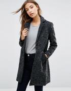 Sugarhill Boutique Layla Textured Coat - Gray