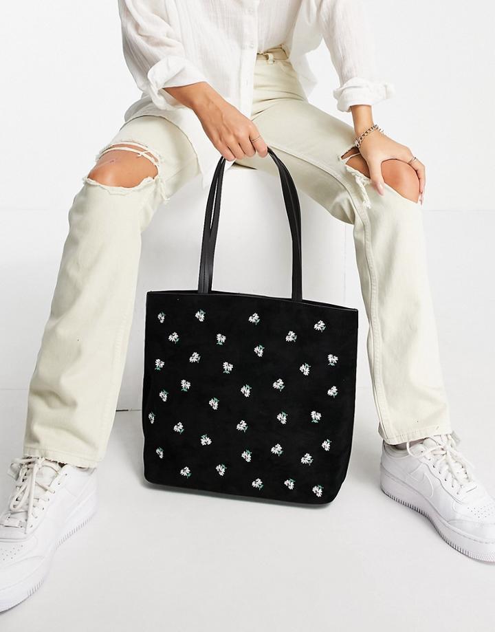 Skinnydip Louis Cute Daisy Tote Bag In Black