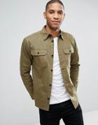 D-struct Plain Over Shirt - Red