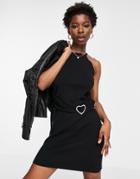 Love Moschino Body-conscious Mini Dress In Black