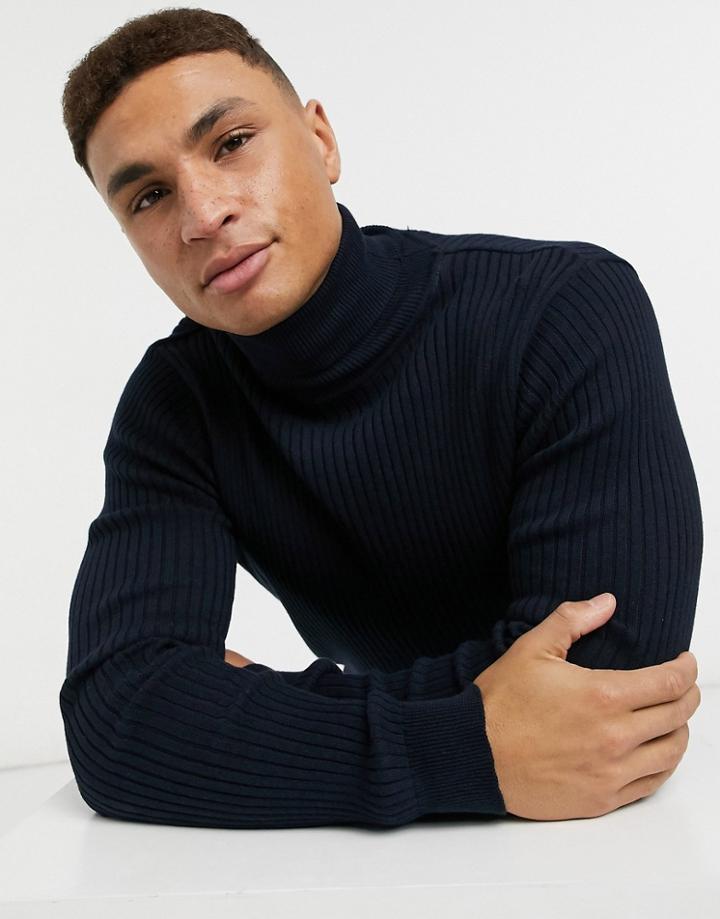 Brave Soul Knitwear Sweater In Navy