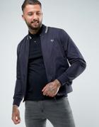 Fred Perry Twin Tipped Bomber Jacket In Navy - Navy