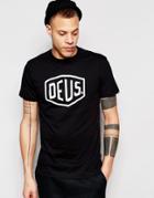 Deus Ex Machina T-shirt With Shield Logo - Black