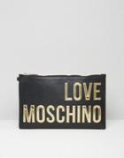 Love Moschino Clutch Bag With Coin Purse - Black