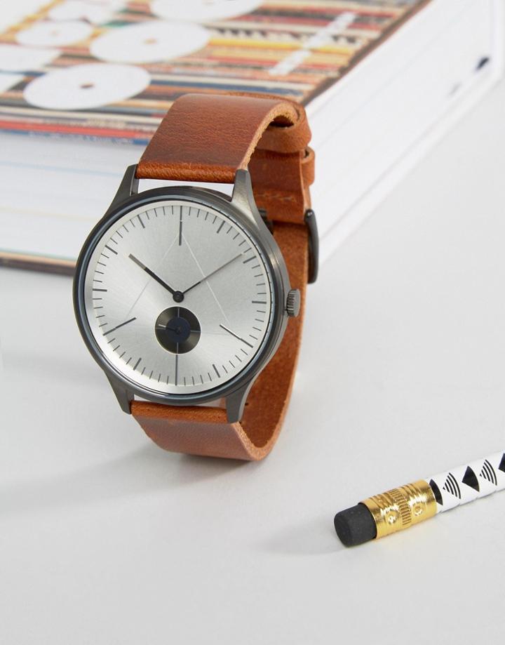 Cronometrics Leather Watch In Tan - Tan