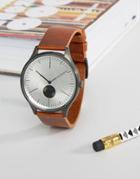 Cronometrics Leather Watch In Tan - Tan