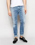 Diesel Jeans Thavar 850v Slim Fit Stretch Light Wash - Light Wash