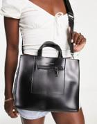 Claudia Canova Top Handle Box Grab Bag In Black