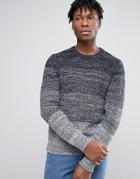 Kiomi Sweater In Stripe Gradient - Blue