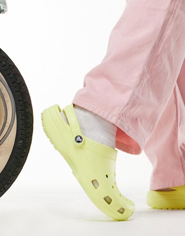 Crocs Classic Clogs In Light Yellow
