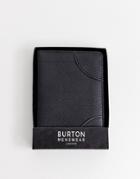 Burton Menswear Faux Leather Passport Holder In Black