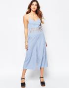 Asos Jumpsuit With Cut Outs - Ice Blue