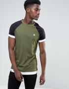 Le Breve Longline Layered Raglan - Black