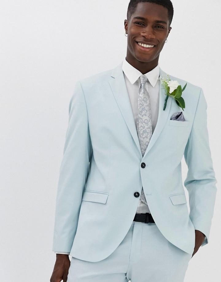 Selected Homme Slim Suit Jacket In Light Green