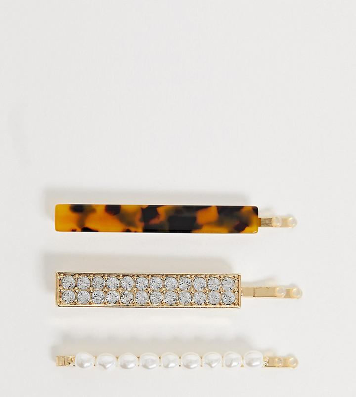 Reclaimed Vintage Inspired Hair Slide Pack-multi