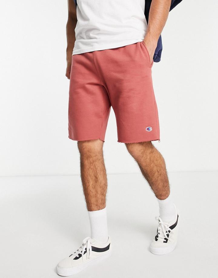 Champion Small Logo Shorts In Brown