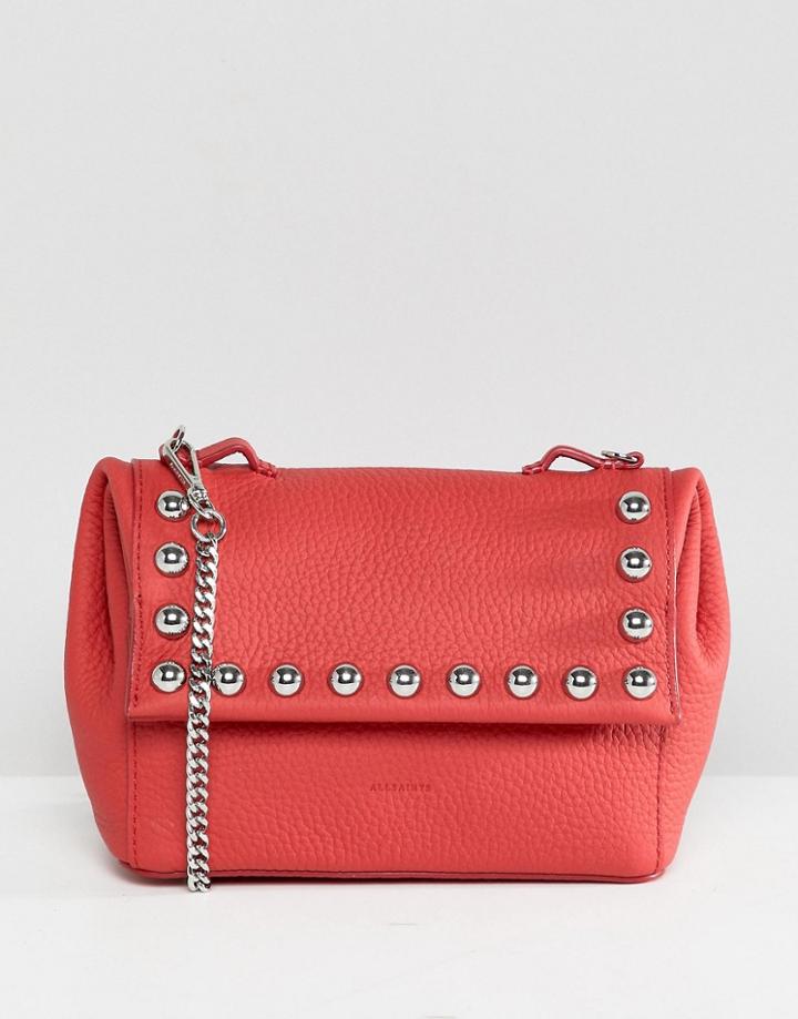 Allsaints Cami Mini Pouch Bag With Chain - Red
