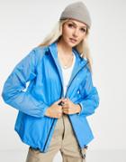 Lacoste Zip Up Wind Breaker Jacket In Blue