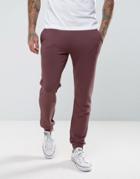 Farah Shalden Slim Fit Jersey Joggers In Red - Red