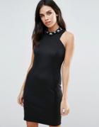 Zibi London Dress With Removable Necklace - Black