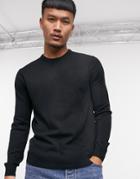 Armani Exchange Crew Neck Sweater In Black