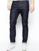 Edwin Jeans Ed75 Tapered Fit Compact Indigo Unwashed - Compact Indigo Unwas