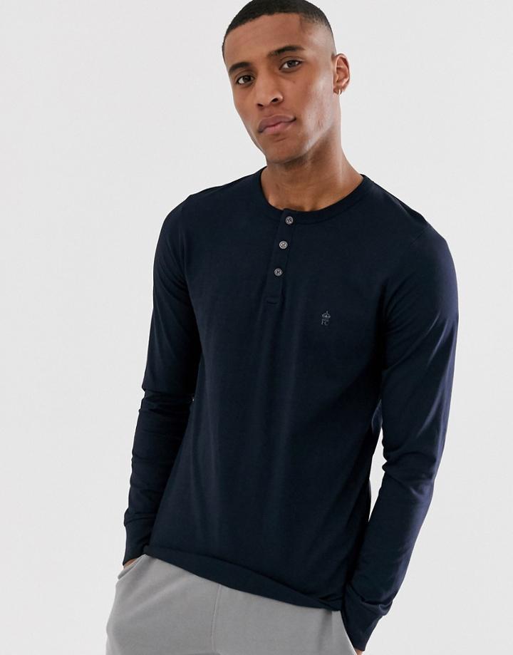 French Connection Long Sleeve Grandad Neck Long Sleeve Top-green